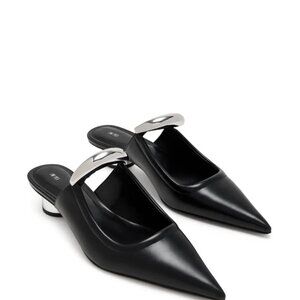 JW PEI Black Women's Mule Shoes Size 11 NWT